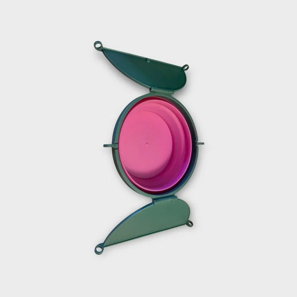 Collapsible Silicone Bowl with Lid – Portable Travel & Pet Use